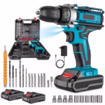 Berbequim Aparafusador Sem Fios 21V – 1600RPM | 2 Baterias de Lítio + 32 Níveis de Torque + 24 Acessórios